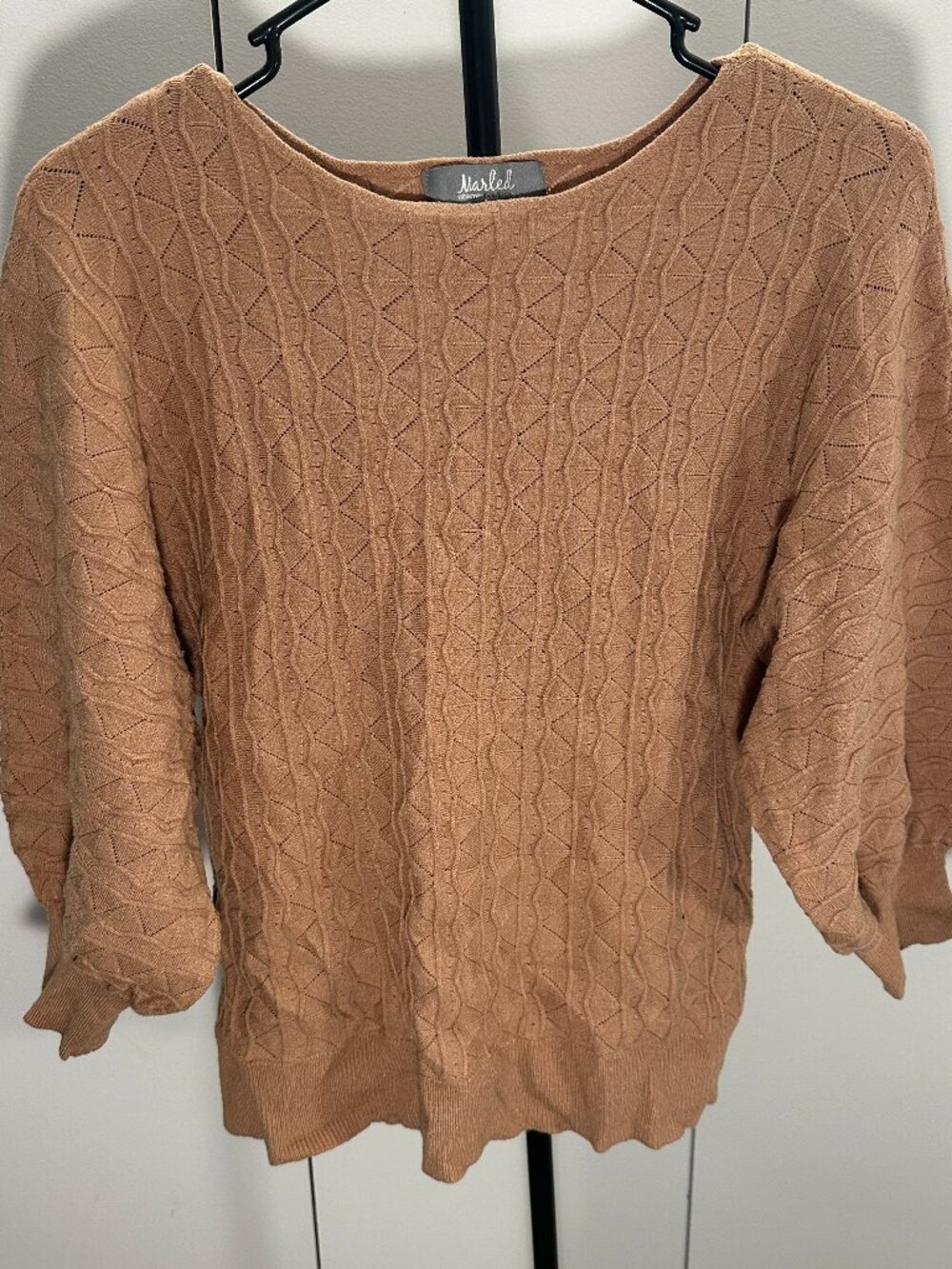 Marled Geometric Sweater